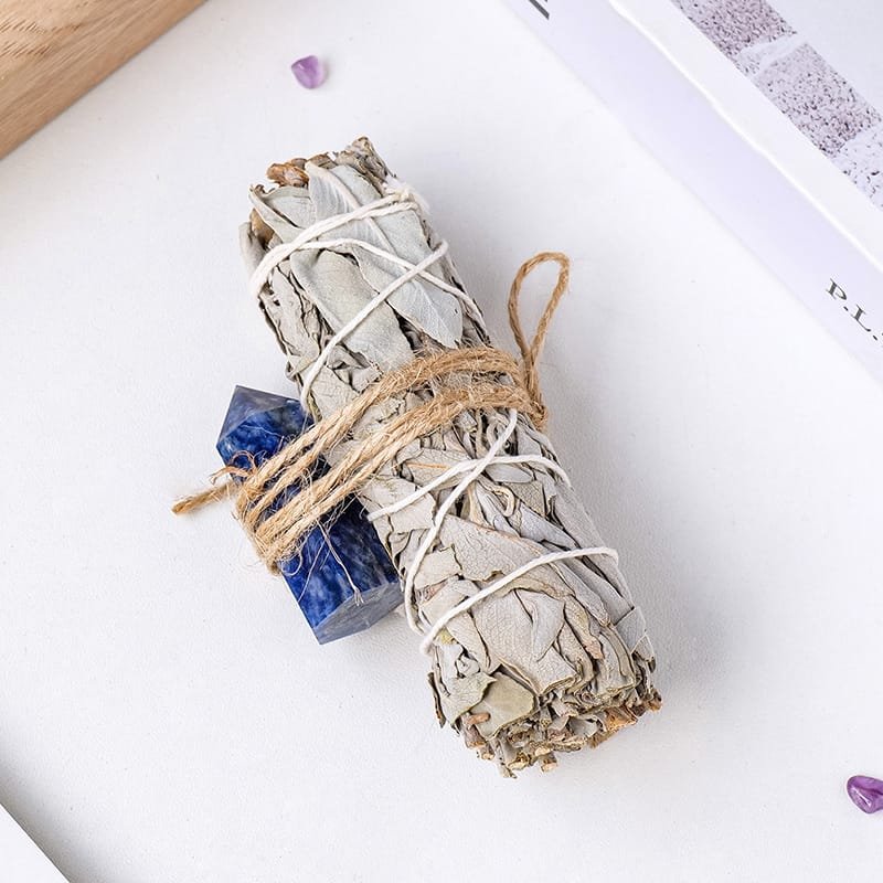Lapis Lazuli Tower with White Sage 4.33 in Bulk