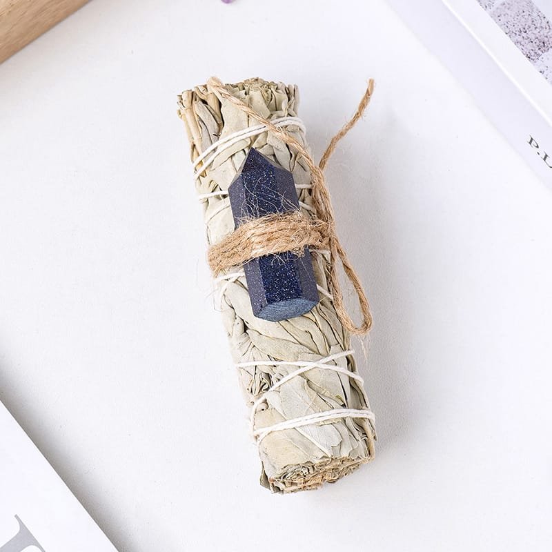 Goldstone Tower with White Sage 4.33 in Bulk