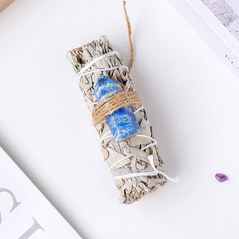 Sodalite Tower with White Sage 4.33 in Bulk