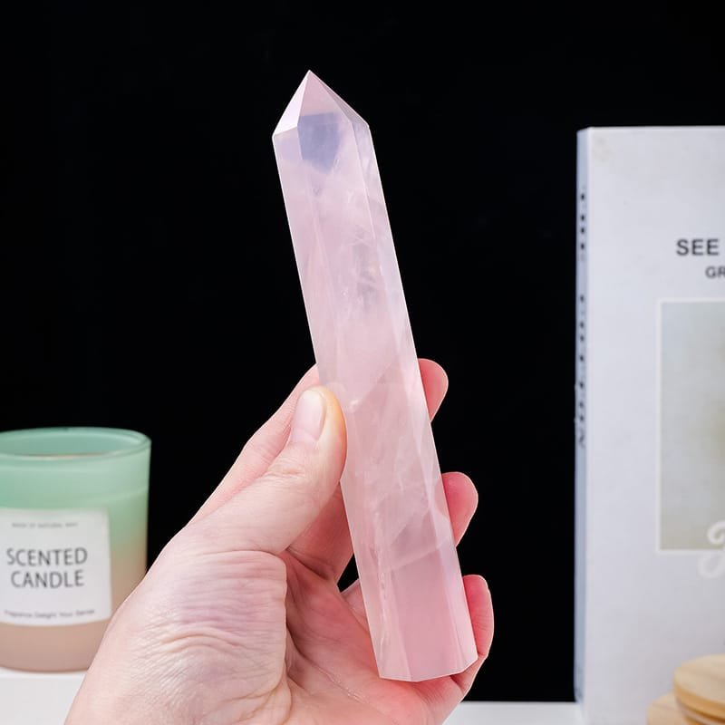 Rose Quartz Tower 6.30 in
