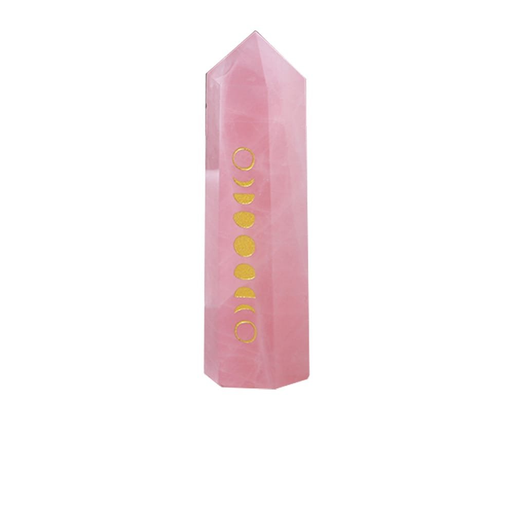 Rose Quartz Moon Phase Tower 3.35 in