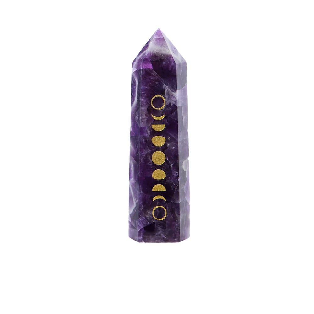 Amethyst Moon Phase Tower 3.35 in