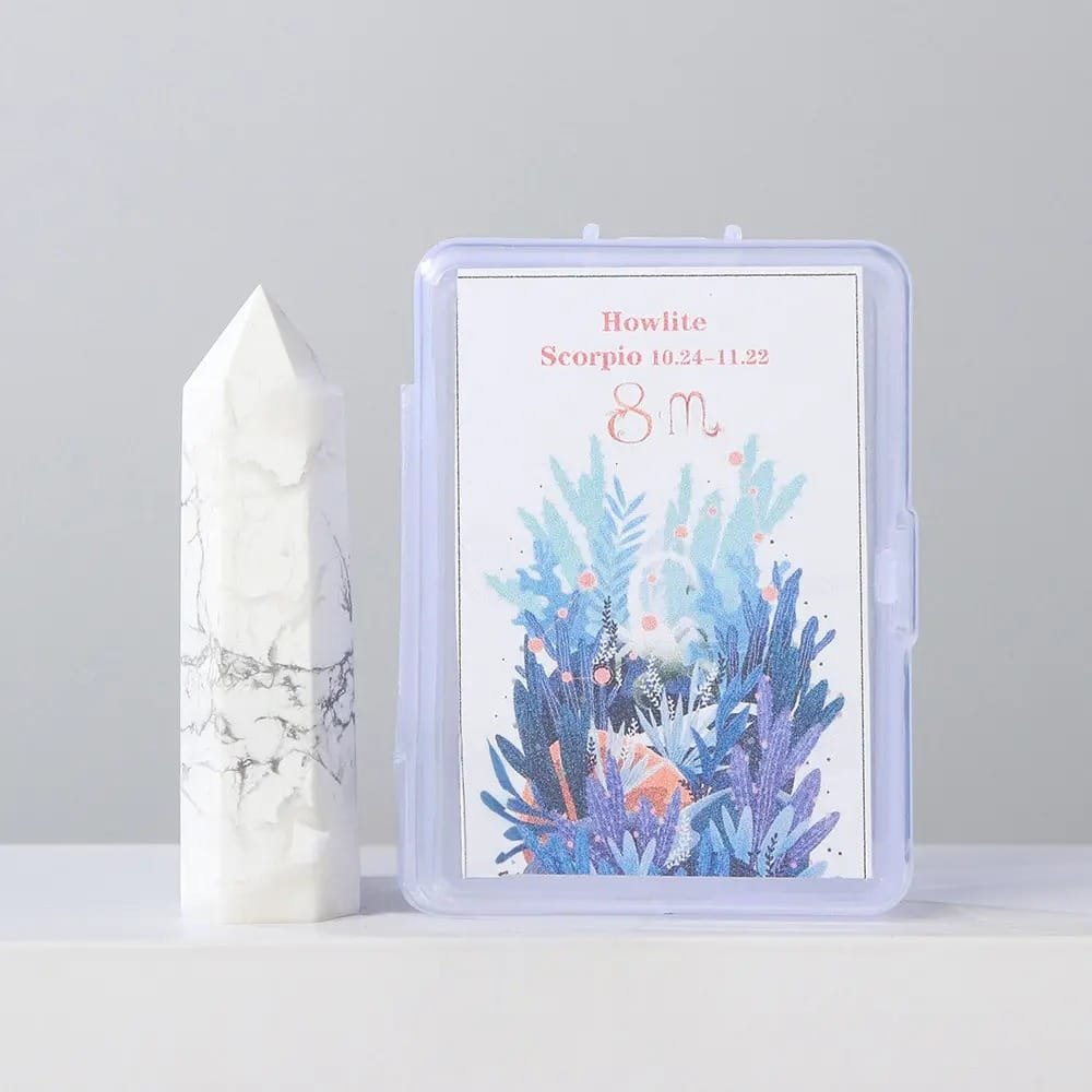 Howlite Tower 0.98 in Wholesale