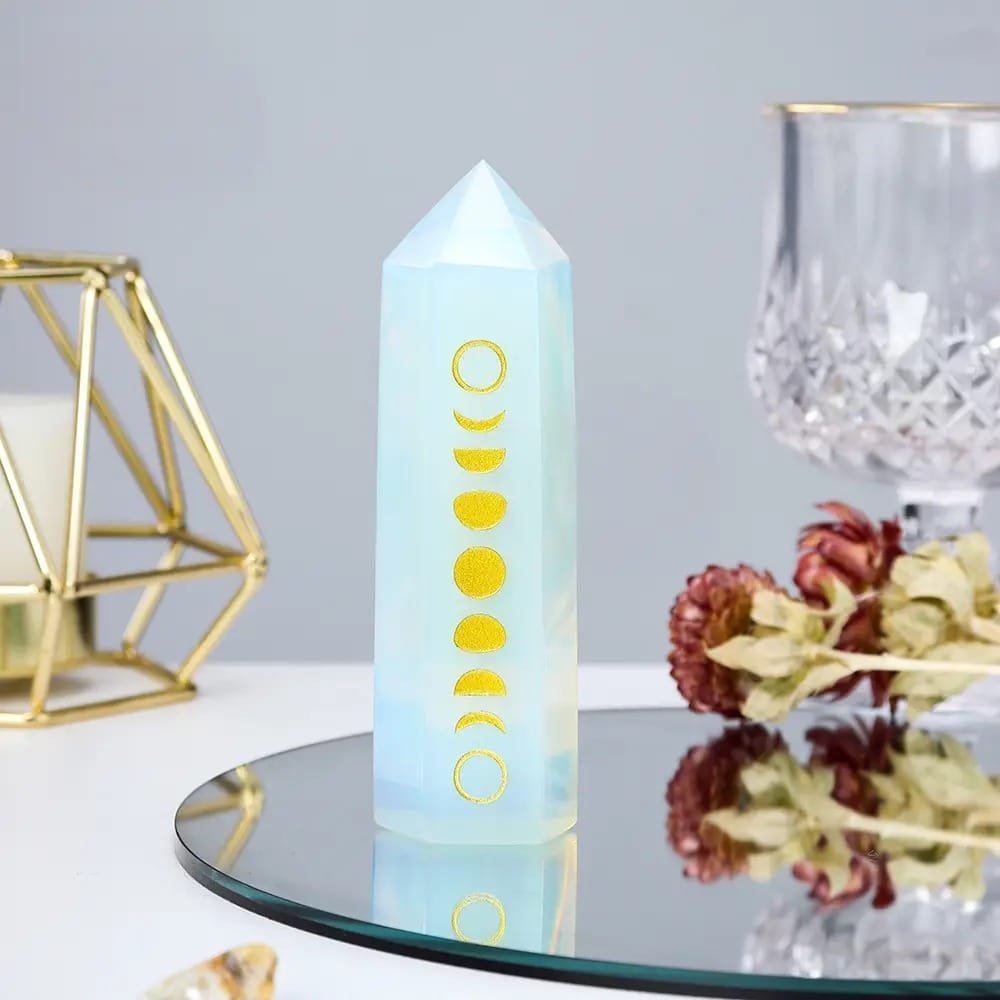 Opalite Moon Phase Tower 3.94 in Bulk
