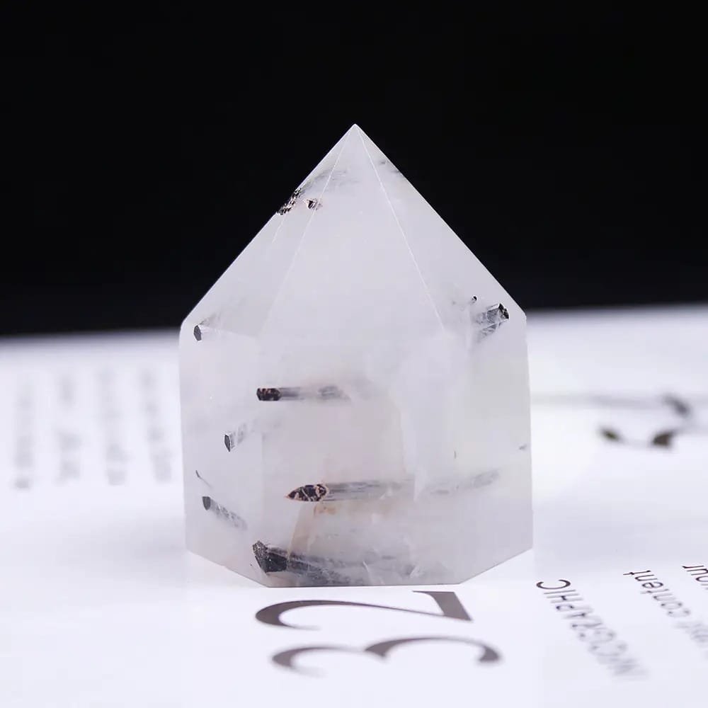 Tourmalinated Quartz Tower 1.57 in Bulk