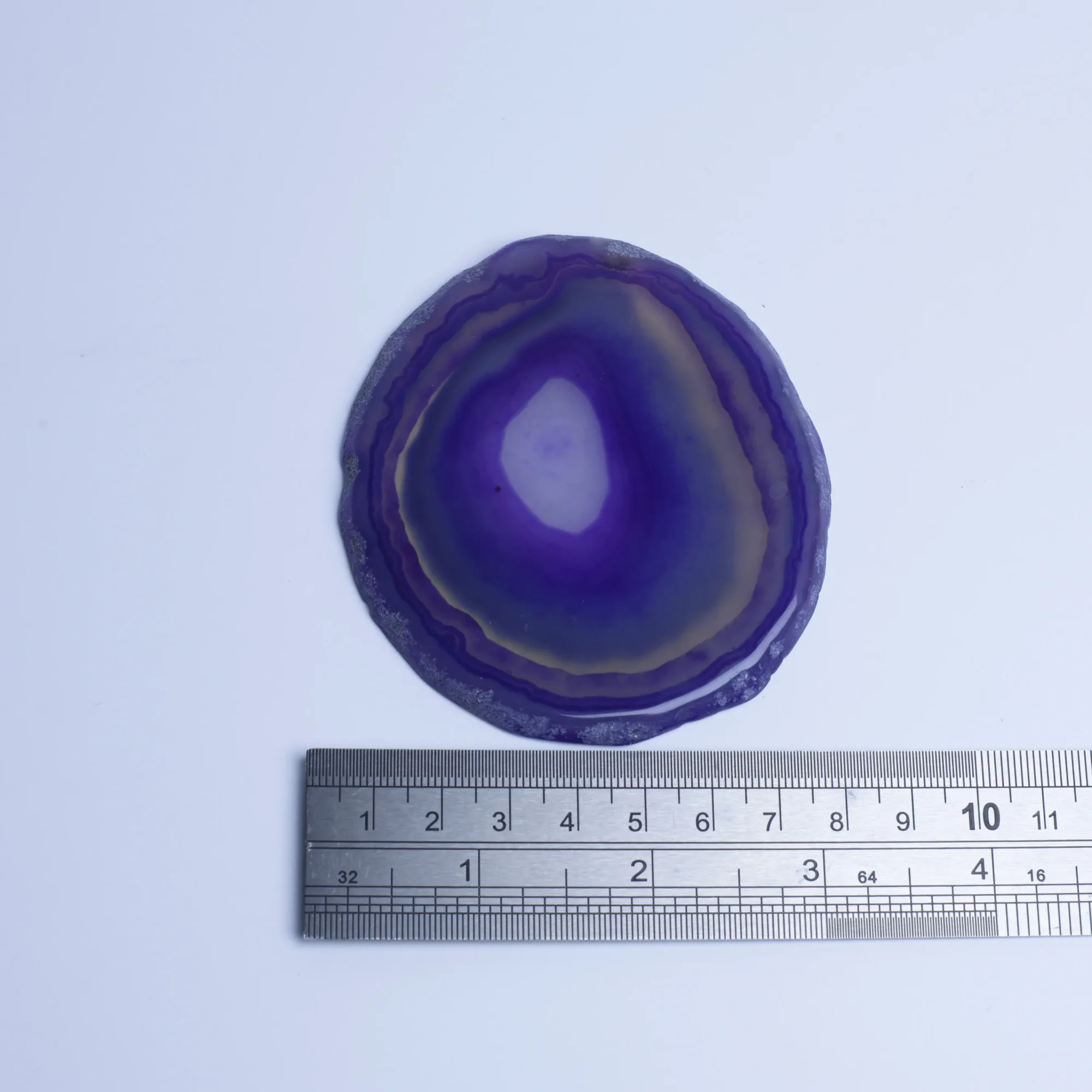 6-Color Crystal Agate Slices (2.6-3.3 in) - 2