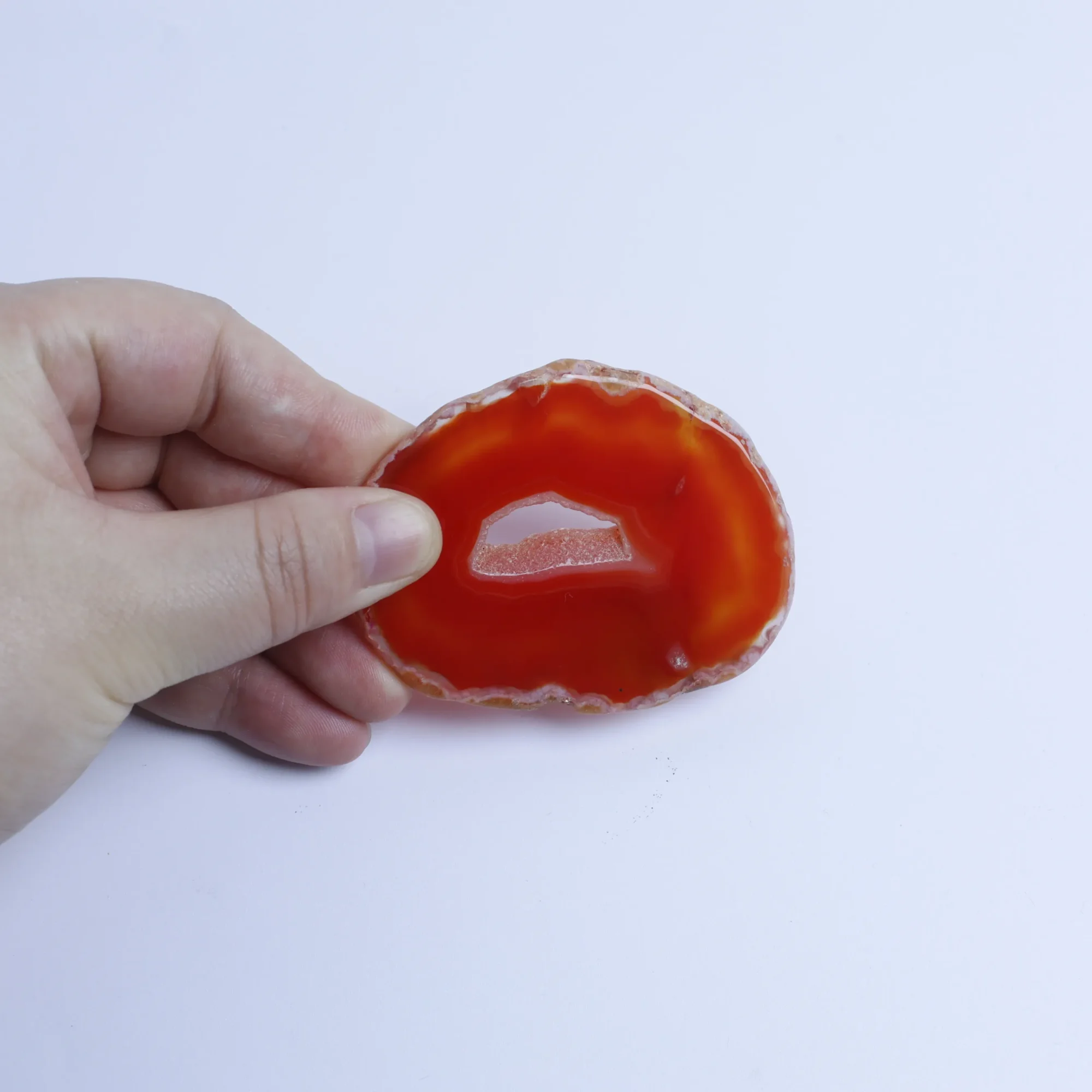 5-Color Agate Slices 1.6-3.1 in - 1