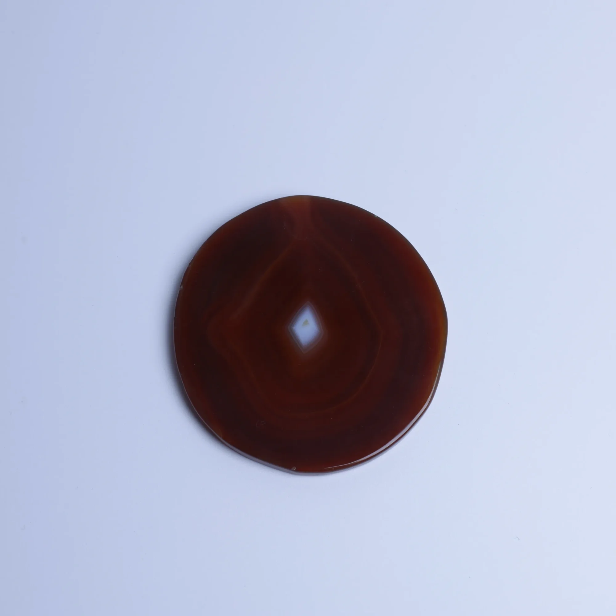 6-Color Crystal Agate Slices (2.6-3.3 in) - Amber