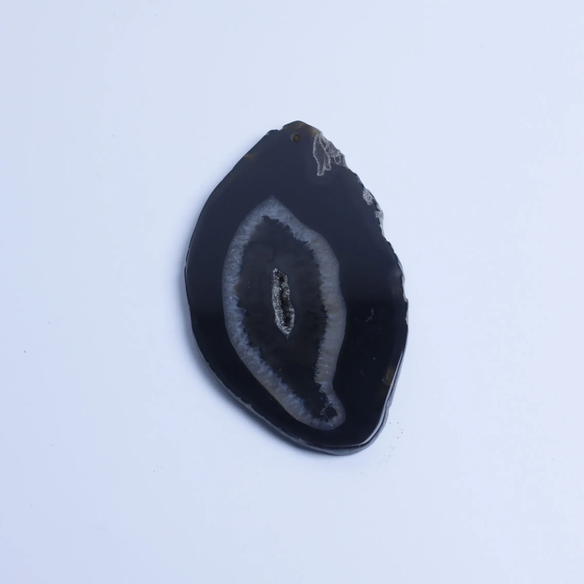 5-Color Agate Slices 1.6-3.1 in - Black
