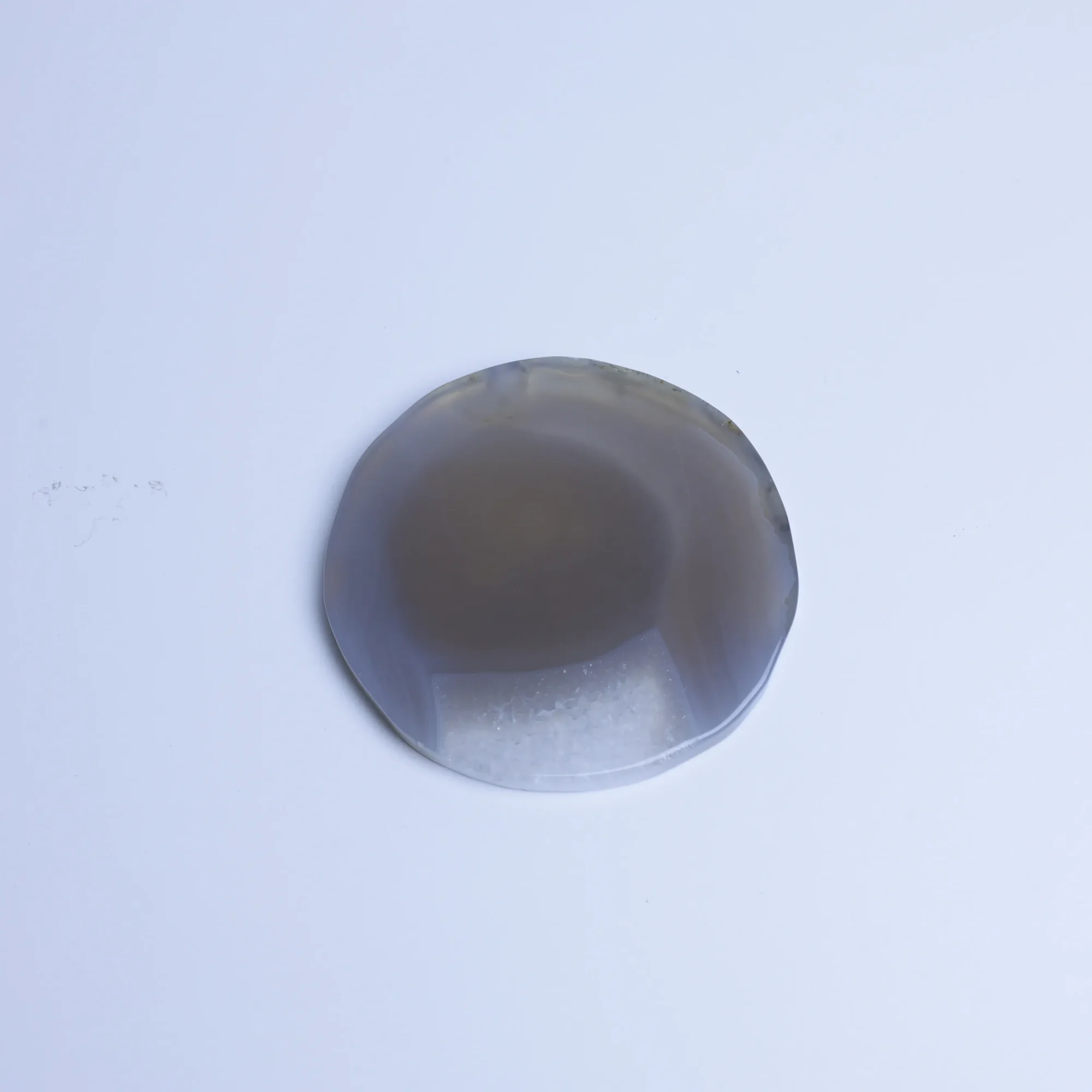 6-Color Crystal Agate Slices (2.6-3.3 in) - Gray