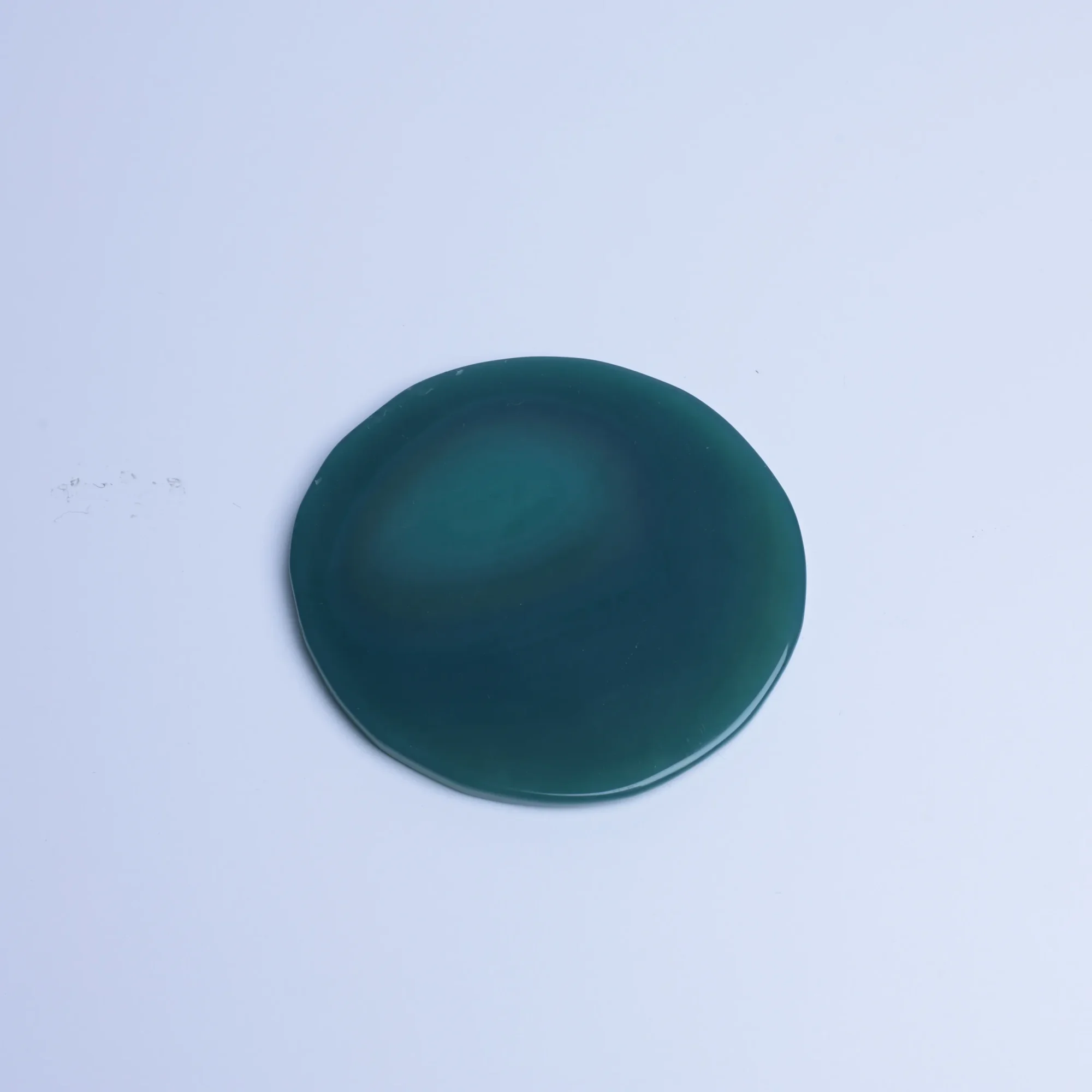 6-Color Crystal Agate Slices (2.6-3.3 in) - Green