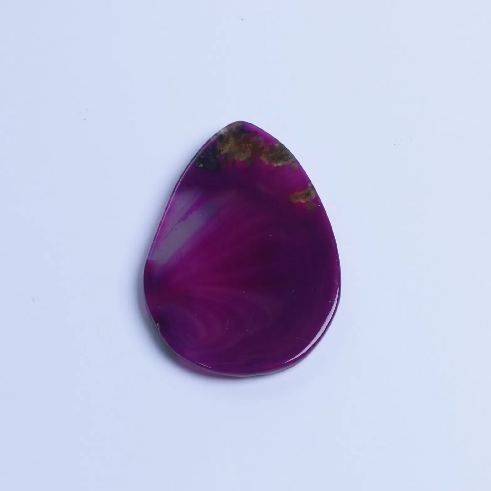7-Color Small Agate Slices Pendants - Magenta