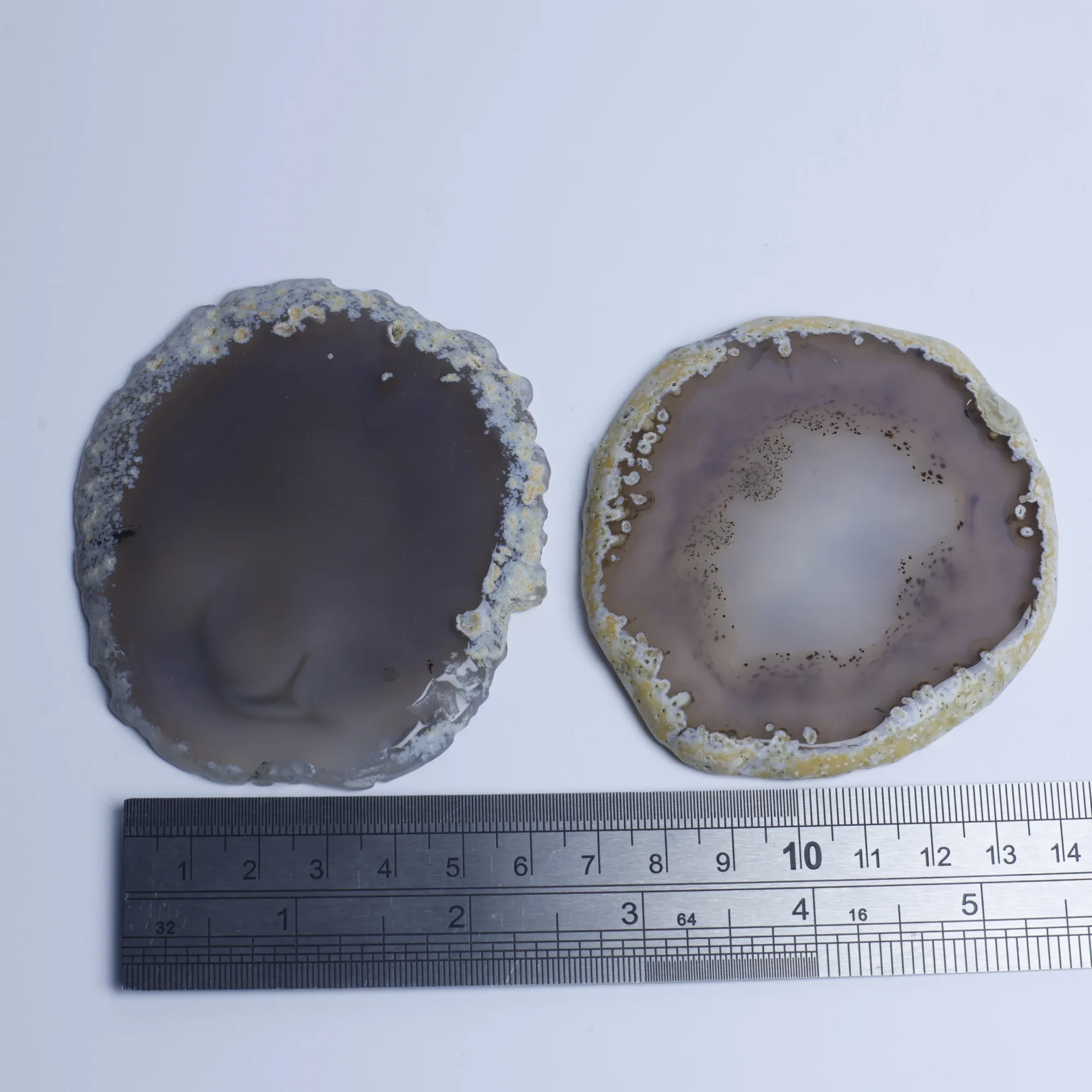Natural Brazilian Agate Slices 2.4-3.1 in - 2