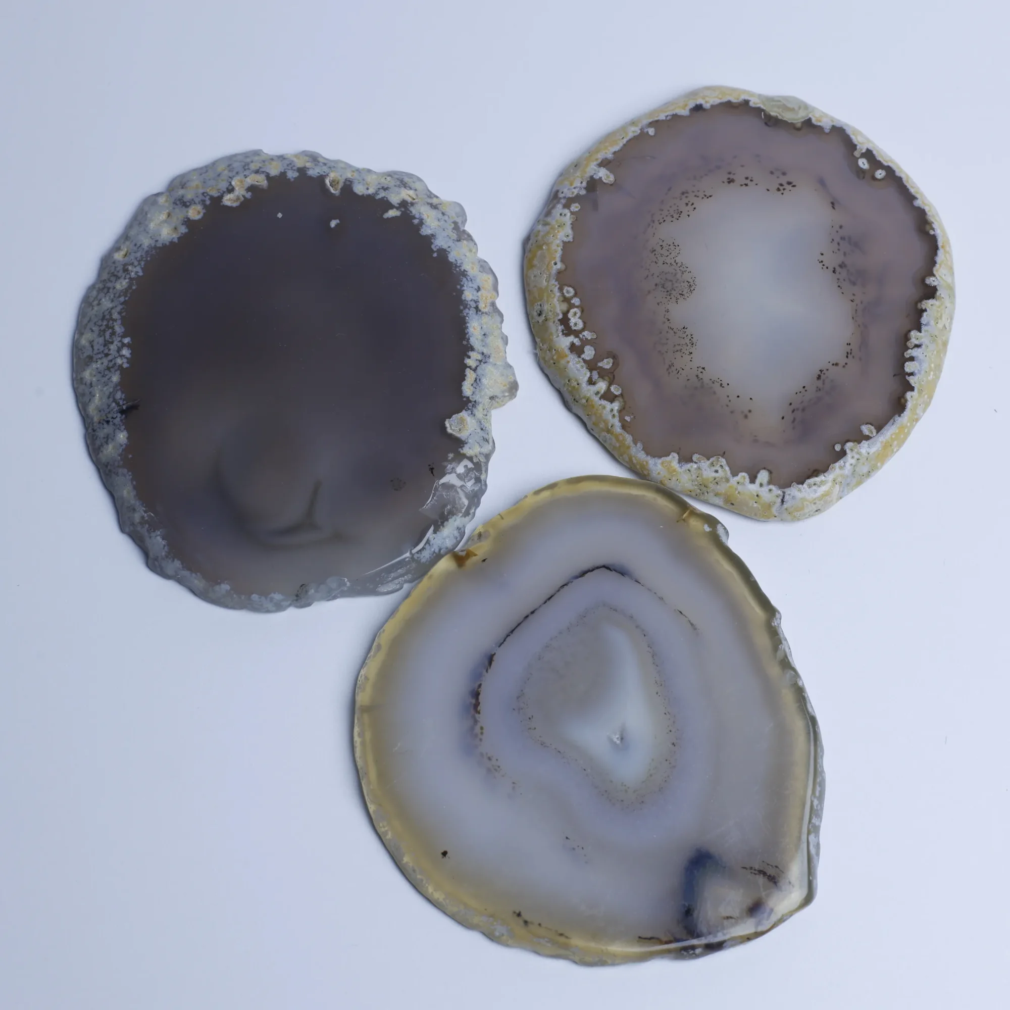 Natural Brazilian Agate Slices 2.4-3.1 in