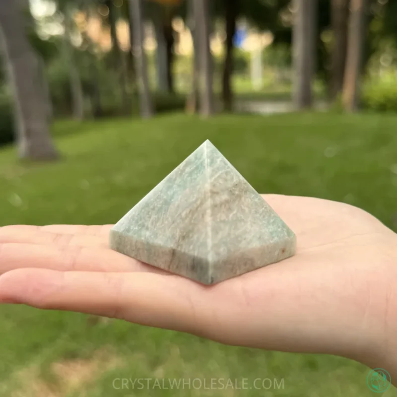 Using Amazonite pyramids