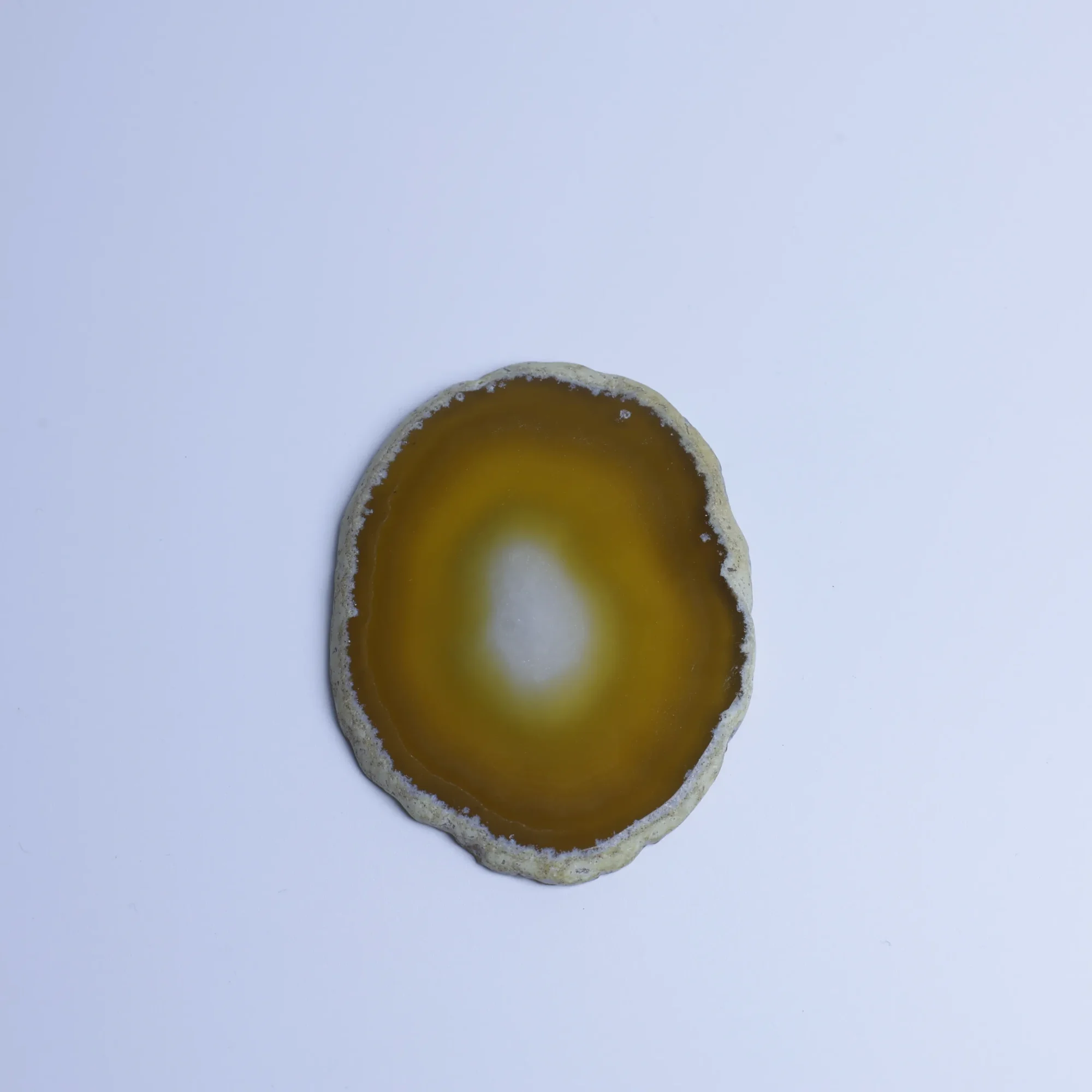 6-Color Crystal Agate Slices (2.6-3.3 in) - Yellow